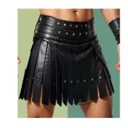 Stylish Leather Kilt for Men | Perfect for Events | Durable & Fashionable Design