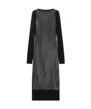 Sportmax Grado Mesh Long-Sleeved Dress S,XS,M black