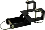 MagiDeal Garbage Can Coupler Receiver Trash Can Hitch Easy to Install Sturdy Universal 3 Removable Clips for Wheeled Trash Garden Tool