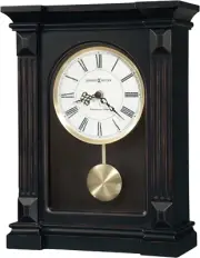 Meridian Clock II 549-738 – Worn Black with Quartz, Single-Chime Movement