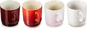 [Le Creuset] Set of 4 Cappuccino Mugs 200ml, Petits Fours Collection, 79113207969030