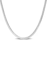 Italian Silver Snake Chain Necklace