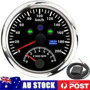 85mm Waterproof Boat GPS Speedometer Gauge 0-200km/h with Tachometer 8000RPM AU