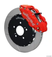 Wilwood Narrow Superlite 6R Front Hat Kit 12.88in Red Fits Honda S2000