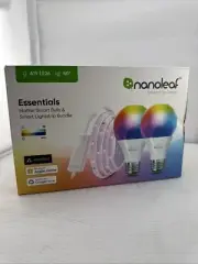Nanoleaf Essentials 2 Smart Bulbs & Smart 80” Inch Lightstrip Bundle NEW In Box