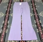 7 For All Mankind Flare Pants Light Purple M NWT Split Hem 30x32 T95