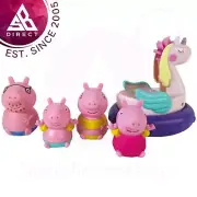 Tomy Toomies Peppa Pig Soft-Touch Bath Toys Set Pack of 5│For 18m+ Kids