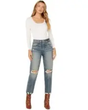 Ariat Women's 31R Ultra High Rise Wanda Tomboy Straight Leg Jeans - Moana - 1004