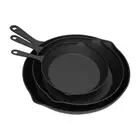 Frying Pans - Set of 3 Pre-Seasoned Cast Iron Skillets with 10-Inch, 8-Inch, and