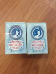 2 BOXES Antique Mirabeau Antiseptic Toilet Soap Box soap,product literature