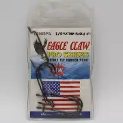 Eagle Claw L095BPG Pro Series Platinum Black Needle Tip Hooks Pick A Size