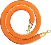 Rope Barriers, Rope Barrier Belt Red Velvet Rope Barrier, Crowd Control Rope Barrier with Golden Hooks, Barriers rope for Party Supplies, 5Ft Velvet Stanchion Rope,for Stanchion Posts Rope Barrier(D,1m/3.3ft)