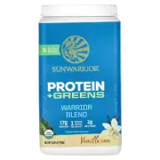 2 X Sunwarrior, Warrior Blend Protein + Greens, Vanilla , 1.65 lb (750 g)