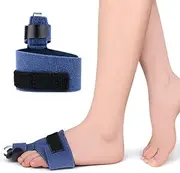 Toe splint, Hammer Toe Straightener, Toe Corrector for Women & Men, Metal Toe Splint for Broken Toe, Crooked Toe, Curled toe, Claw Toe, Mallet Toe, Bent Toe, Toe Brace Support (Blue, One size)