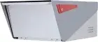 Omni - Stainless Steel Post Mount Modern Design Mailbox with Lock and Key Extra