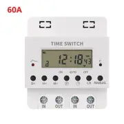 AC220V 60A100A Programmable Timer Switch 168 Hours Setting Plastic Material