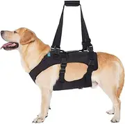 Yrenoer Dog Lift Harness, Rehabilitation Lifts Vest for Dogs, Support & Recovery Sling, Adjustable Breathable Lifting Straps for Old, Joint Injuries, Arthritis, Paralysis Dogs Walk (2XL, Black)