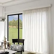 White Window Curtain Pelmet Box with TrackDecorative Valance Panel for Ceiling or Wall Mount 270cm Hidden Curtain Track Rail System