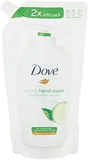 [Dove] Nourishing Hand Wash Lotion Cucumber and Green Tea with 14 Moisturising Cream ml Refill Pack, 500 g