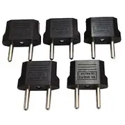 5 Pcs Universal USA AUS AU to EU European Power Plug Travel Adapter Converter