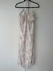 LUSH Women's Flowy Maxi Dress Tie Back Size Small