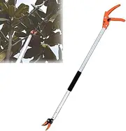 Long Reach Pruning Shears, 100cm Long Telescopic Fruit Picker, Durable Handy, Stick Pruners for Tree Pruning,