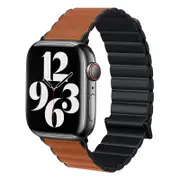 Nevenka Magnetic Apple Watch Strap TPU for iWatch Series 7 SE 6 5 4 3 2 1-BlackBrown