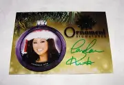 2015 Benchwarmer CANDACE KITA Holiday #29 ORNAMENT Green Foil Auto/10 PLAYBOY
