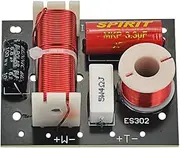 ES302 2 Ways Audio Speaker Crossover Treble+Bass Frequency Divider Crossovers Speaker Filters DIY for Home Theater