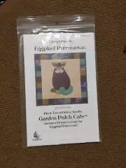 Garden Patch Cats Story Quilts Quilt Block 10 Pattern EGGPLANT PURR-MESAN