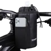 MTB Cup Water Bottle Storage Bag Bicycle Handlebar Drink Phone Holder 1.2L Pouch