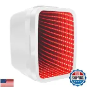 FANSEXPERT Mini Fridge, 4 Liter/6 Cans Small Refrigerator With Dimmable LED L