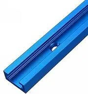 3/4x3/8Inch Woodworking Chute Rail T-track T-slot 300-800MM Miter Track Jig T Screw Fixture Slot Table Saw Router Table DIY Tool (600mm(23.6inch),Blue)