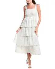 GANNI Georgette Midi Dress
