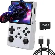 uMadeUs R40s Pro Handheld Gaming Console – 30,000+ Classic Video Game Collection – New Retro Arcade System with 256gb Sd Card - 3.5" Screen - Mini Portable Player for PSP, DS, GBA, PS1, MAME Games