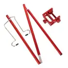 Light Stand Table Mounted Hanging Lamps High Durability Picnic Lantern Brack Red