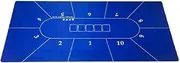TX GIRL 180 * 90cm Poker Layout Big Poker Table Cloth Rubber Layout 10 Players Texas Hold'em Poker Table Top Mat Poker Accessories (Size : 180 * 90cm)