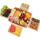 Charcuterie Boards Set Bamboo Cheese Board Unique Mothers Day Gifts for Mom H...