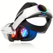 RGB Elite Head Strap with 10000mAh Battery For Meta Oculus Quest 3S VR Headset