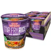 Nissin Cup Noodles Stir Fry Rice with Noodles General Tso's Chicken 2.68 Ounc...