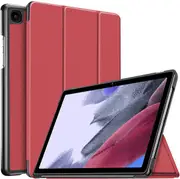 For Samsung Galaxy Tab A7 Lite Cover, Tab SM-T220 / SM-T225 8.7 2021 Case Folio Leather Smart Magnetic Flip Stand Case Cover (Red)