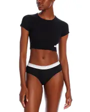 Alexander Wang Cropped Short Sleeve Crewneck Tee