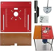 Router Table Insert Plate, Clear Scale Multifunctional Router Insert Dish With Center Hole, Aluminum Alloy Material, Precision Woodworking Tool For Cutting, Trimming, Deburring