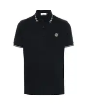 Stone Island Junior Compass-Badge Short Sleeved Polo Shirt 8Y,6Y,4Y,14Y,6,2Y,12Y,8,10Y blue