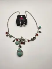 Paparazzi NOTABLY NATURAL Necklace & Earring -Blue