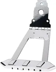 Vaguelly 6 String String Guitar Tailpiece Square Shape Silver Archtop Design for Jazz Guitar Durable Construction Easy Installation with Included Screws
