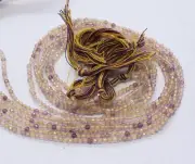 13 inch strand of natural Ametrine Round Faceted 3mm beads.