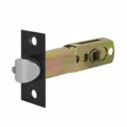 Ikonic Matte Black Rectangular Adjustable Door Latch