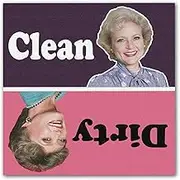 The Golden Girls Dishwasher Magnet, Clean Dirty Magnet Sign Indicator, Trendy Universal Kitchen Dish Washer Refrigerator Magnet, Super Strong Magnet (Golden Girls)