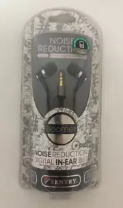 Sentry HO560 Boomer Noise Reduction Earbuds with Mic in Black